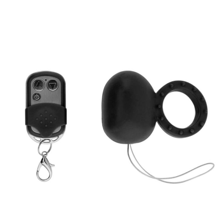 Anel Vibratório com Controlo Remoto Preto