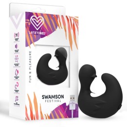 Swanson Dedal Patito Estimulador USB Silicone Preto
