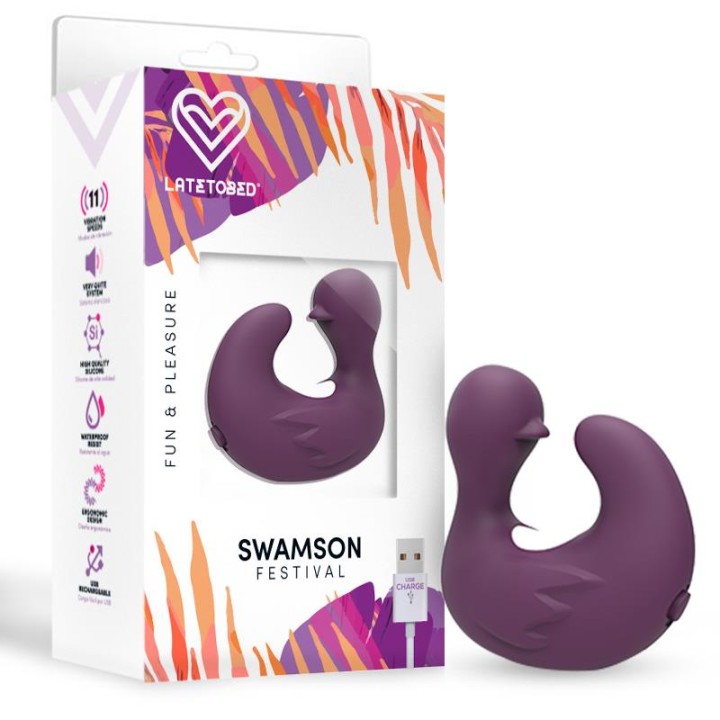 Swanson Dedal Patito Estimulador USB Silicone Violeta