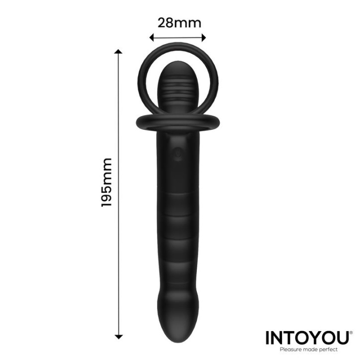 Magnor Dildo com Duplo Anel e Estimulador de Testículos