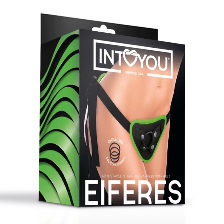 Eiferes Arnês Ajustável Estilo Corset que Brilha no Escuro