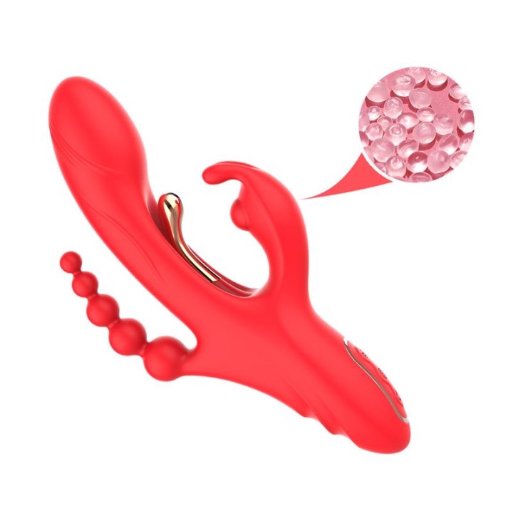 Vibrador Tickler com Corrente Anal