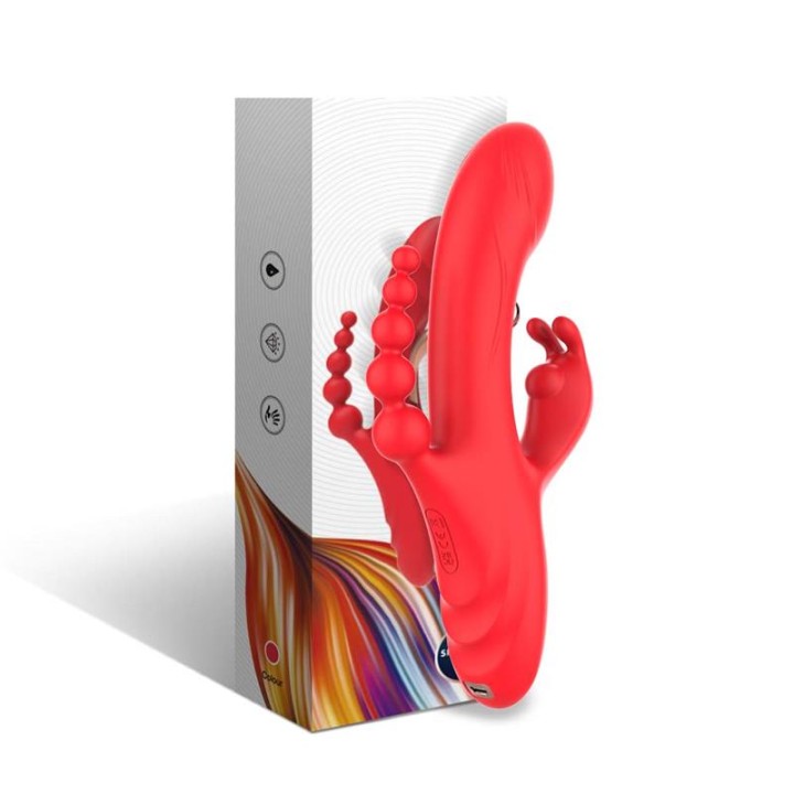 Vibrador Tickler com Corrente Anal