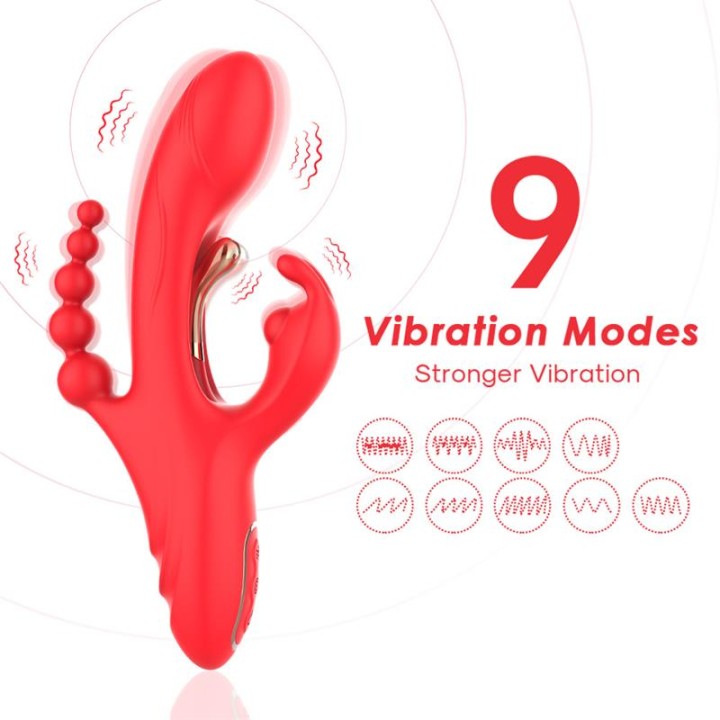 Vibrador Tickler com Corrente Anal