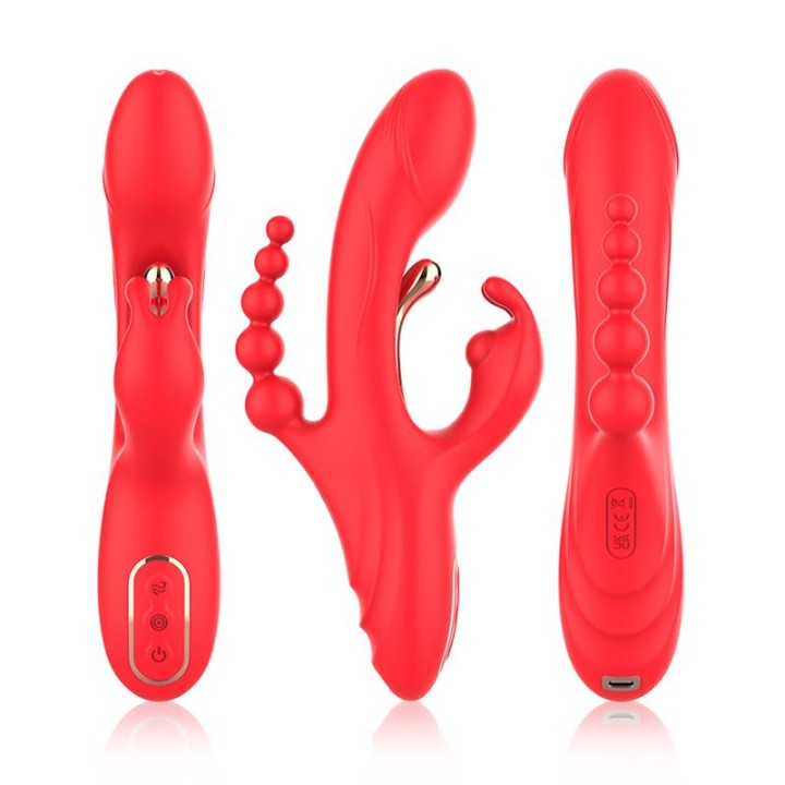 Vibrador Tickler com Corrente Anal
