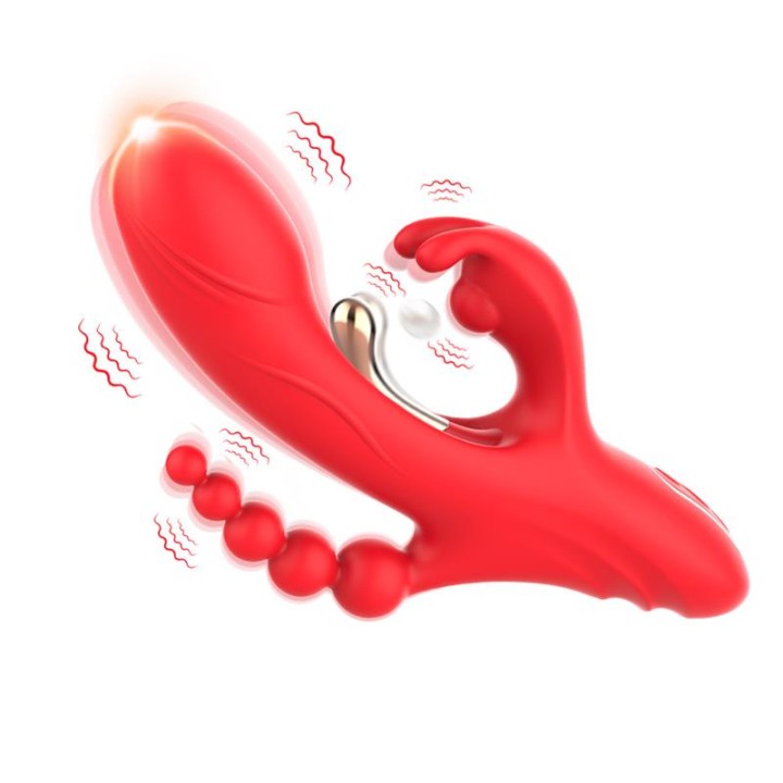 Vibrador Tickler com Corrente Anal