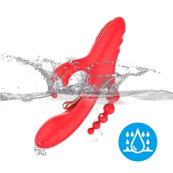 Vibrador Tickler com Corrente Anal