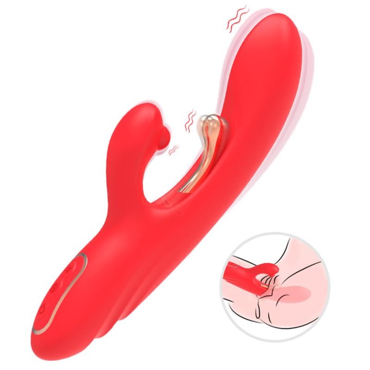 Vibrador Tickler com Rabbit