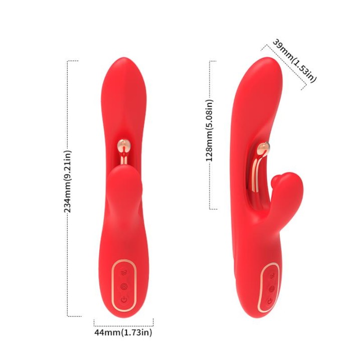 Vibrador Tickler com Rabbit