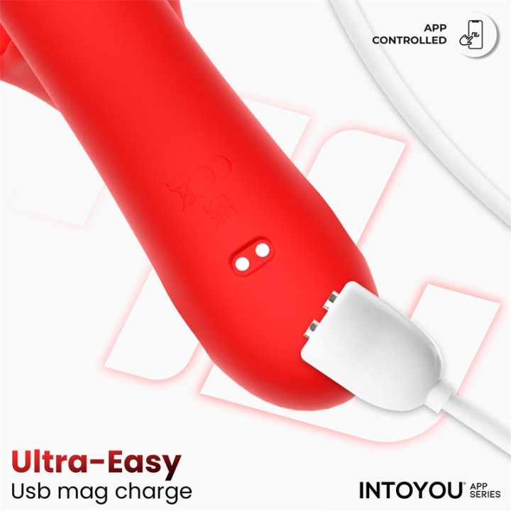 Franky Vibrador com Mordida e Bola Rotativa com APP
