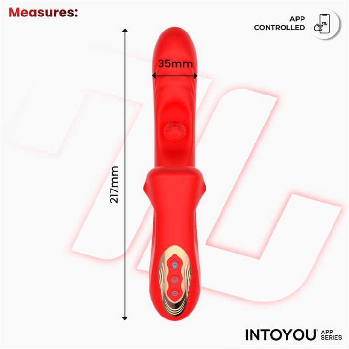 Franky Vibrador com Mordida e Bola Rotativa com APP