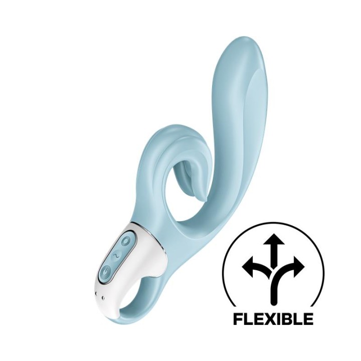 SATISFYER - LOVE ME RABBIT VIBRATION BLUE