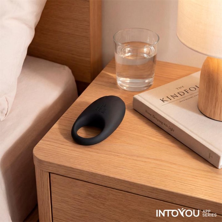 Anel Vibratório Ringo com APP Unibody Preto