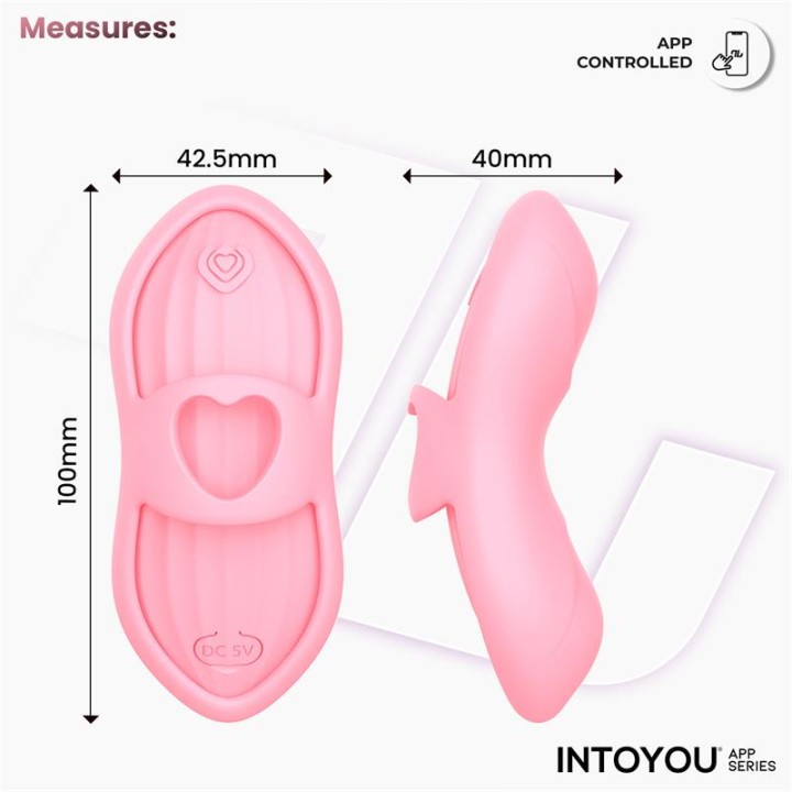 Estimulador de Dedo Laia com Calor e Capa com APP Rosa