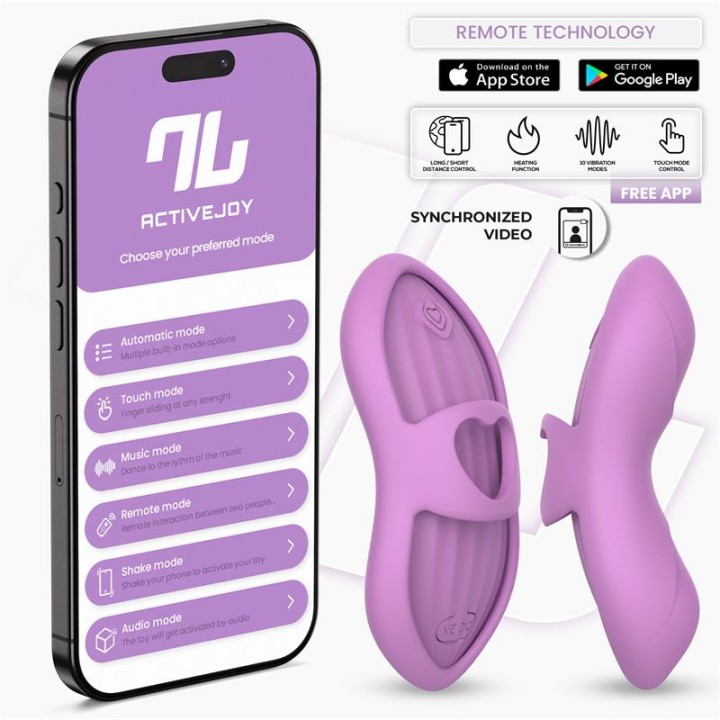 Laia Estimulador de Dedo com Calor e Capa com APP Lavanda