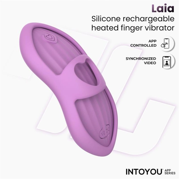 Laia Estimulador de Dedo com Calor e Capa com APP Lavanda
