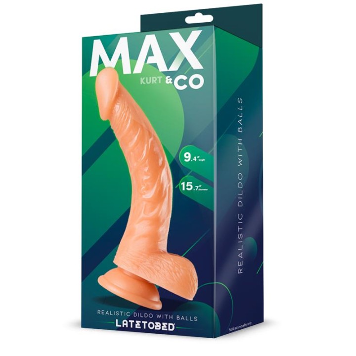 Kurt Dildo Realista com Testículos Natural 24 cm