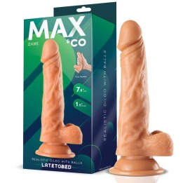 Zane Dildo Realista com Testículos Natural 7,6" - 19.5 cm