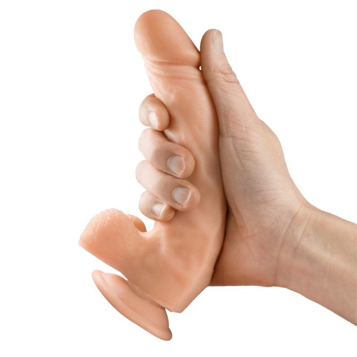 Zane Dildo Realista com Testículos Natural 7,6" - 19.5 cm