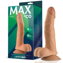 Saul Dildo Realista com Testículos Natural 8,25" - 21 cm