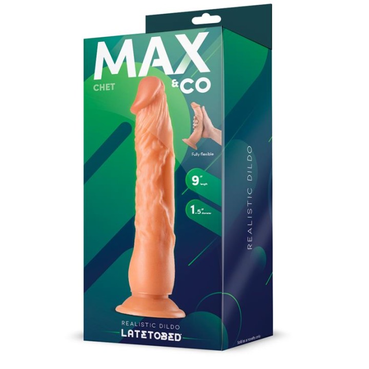 Chet Dildo Realista Natural 9" - 23 cm