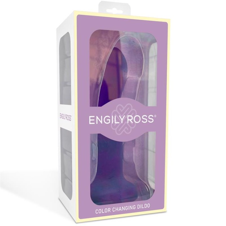 Dildo que Muda de Cor de Roxo para Rosa Tamanho S 14 cm