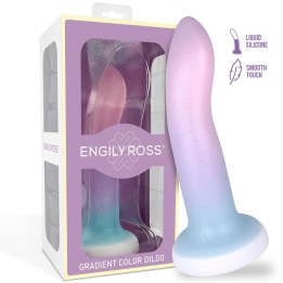 Dildo com Ventosa Cor Degradê 13.6 cm
