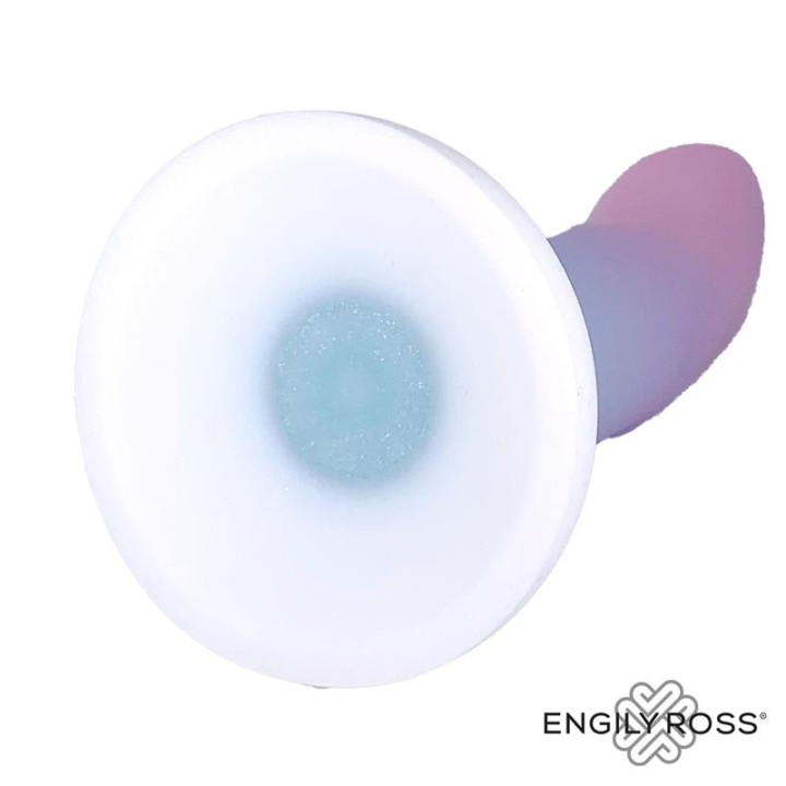 Dildo com Ventosa Cor Degradê 13.6 cm