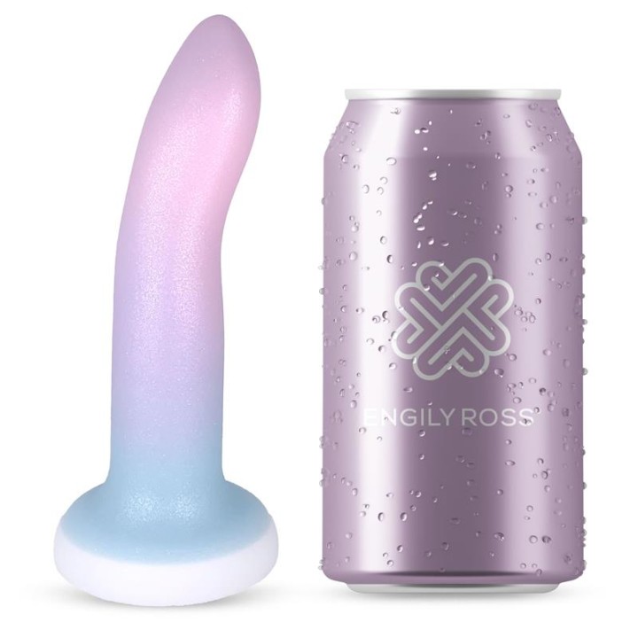 Dildo com Ventosa Cor Degradê 13.6 cm