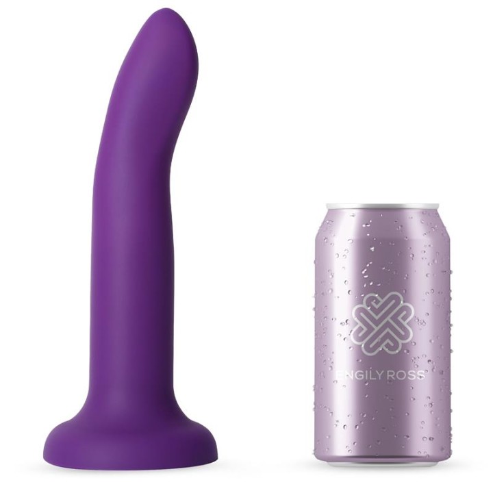 Dildo que Muda de Cor de Púrpura para Rosa Tamanho L 21 cm