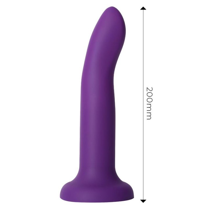 Dildo que Muda de Cor de Púrpura para Rosa Tamanho L 21 cm