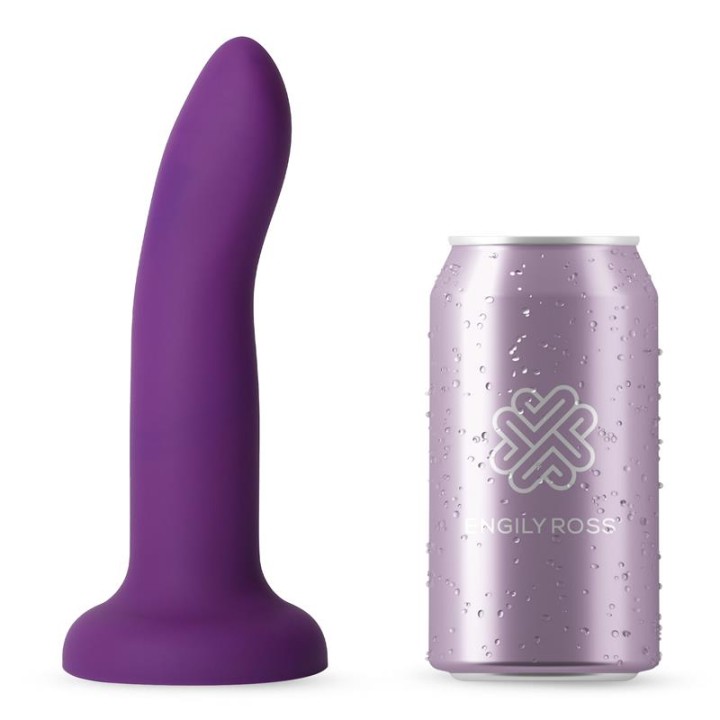 Dildo que Muda de Cor de Roxo para Rosa Tamanho M 17 cm