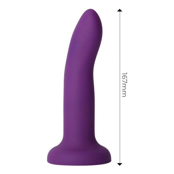 Dildo que Muda de Cor de Roxo para Rosa Tamanho M 17 cm