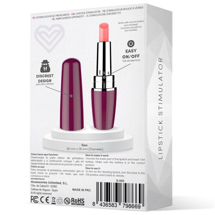 Viblips Estimulador Batom Roxo