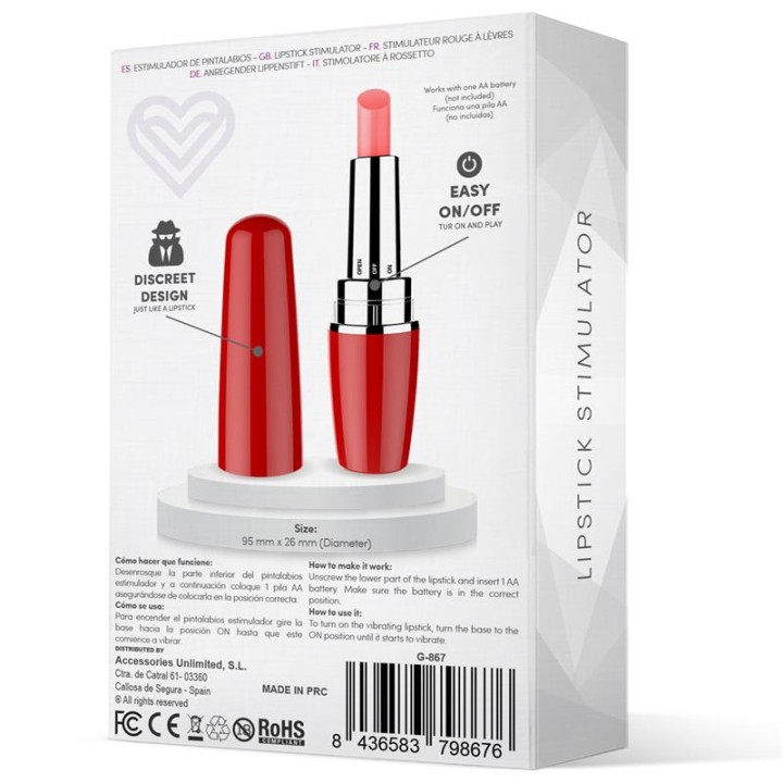 Viblips Estimulador Batom Vermelho