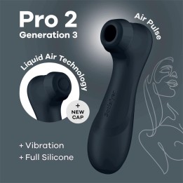 SATISFYER - PRO 2 GENERATION 3 LIQUID AIR TECHNOLOGY BLACK