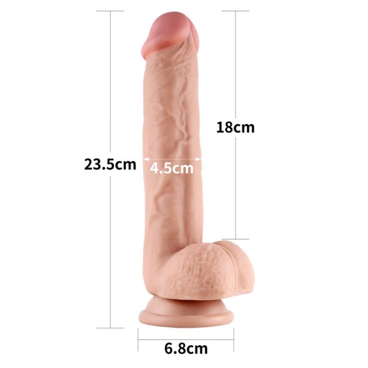 Dildo com Pele Retrátil 9 Natural