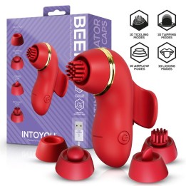 Beeny Estimulador com 4 Cabeças, Sucção, Tapping, Tickling e Licking