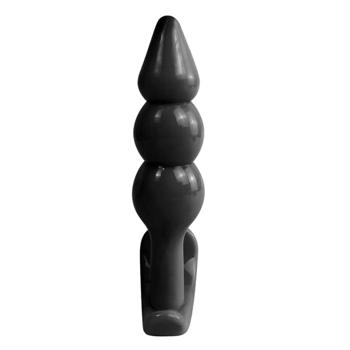 Gevil Plug Anal com Base em Âncora Preto