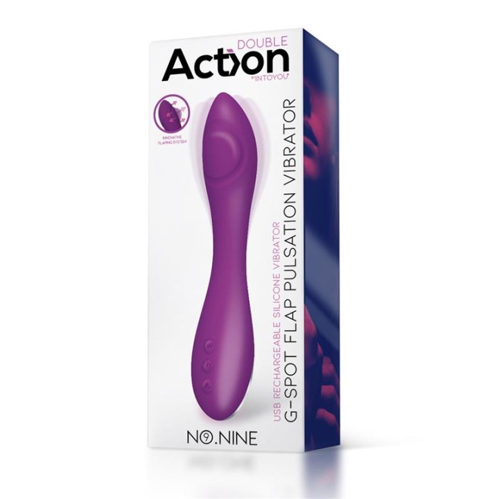 Vibrador No. Nine Ponto G com Função de Pulsação USB Magnético em Silicone