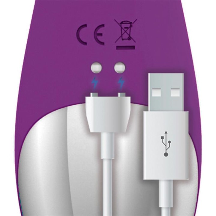 Vibrador No. Nine Ponto G com Função de Pulsação USB Magnético em Silicone