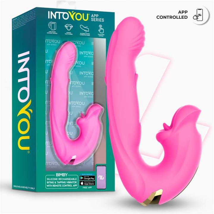Bimby Vibrador com Mordida e Língua Dupla Tapping com APP