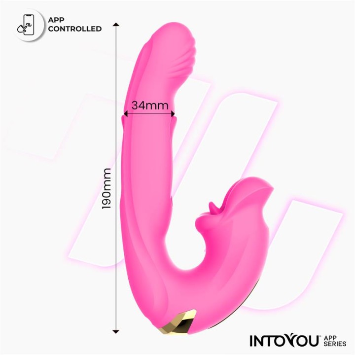 Bimby Vibrador com Mordida e Língua Dupla Tapping com APP