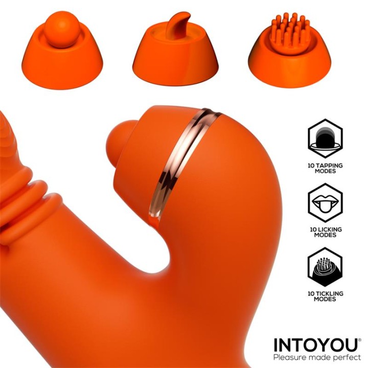 Ethan Vibrador Massagem 360º para Ponto G e Cabeças Intercambiáveis