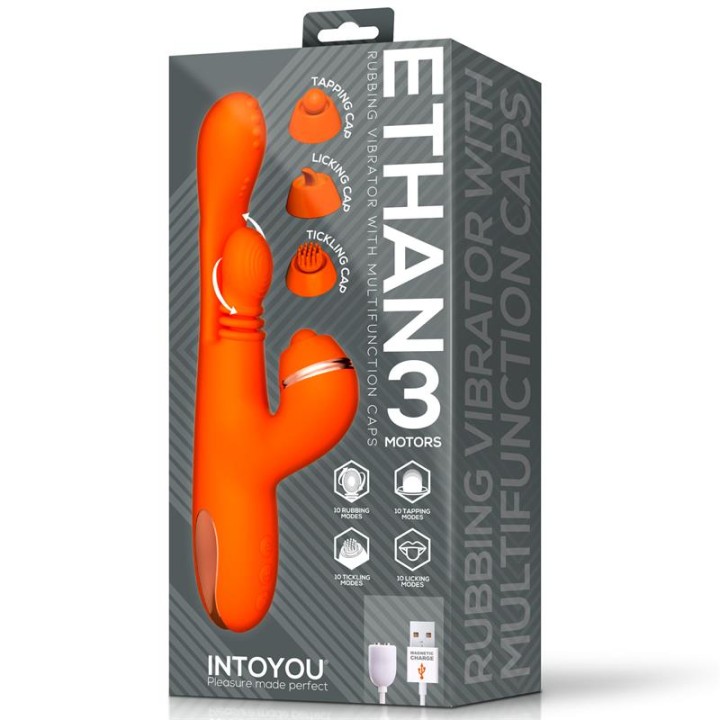 Ethan Vibrador Massagem 360º para Ponto G e Cabeças Intercambiáveis