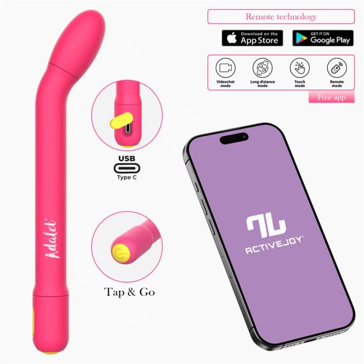 Estimulador Suave Punto G com APP Rosa