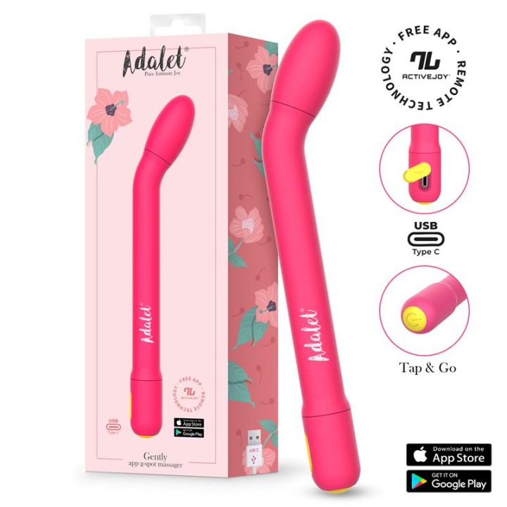 Estimulador Suave Punto G com APP Rosa