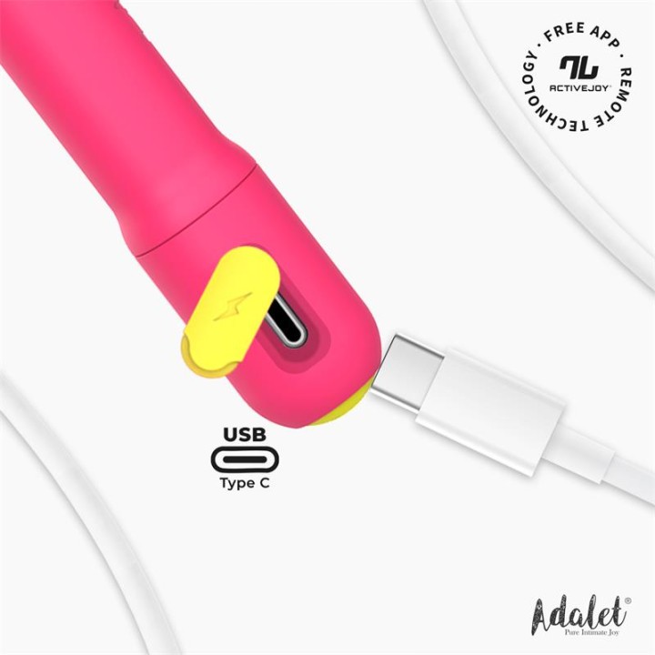 Estimulador Suave Punto G com APP Rosa