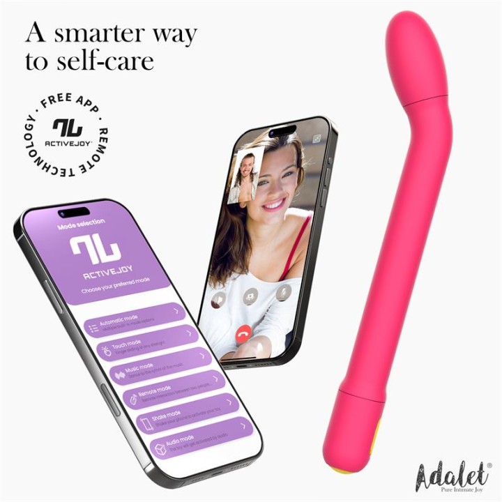 Estimulador Suave Punto G com APP Rosa