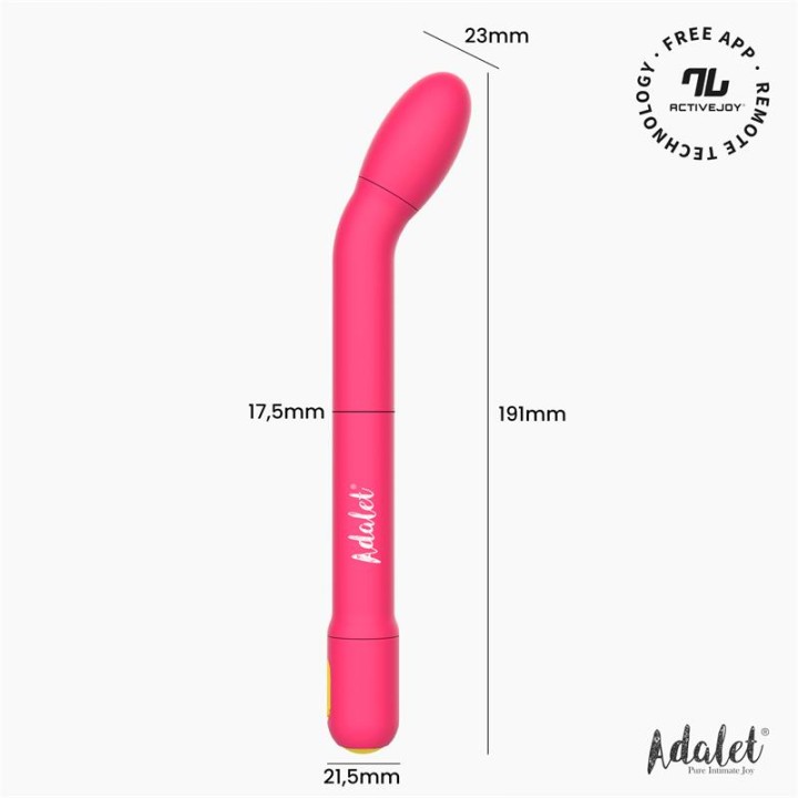 Estimulador Suave Punto G com APP Rosa